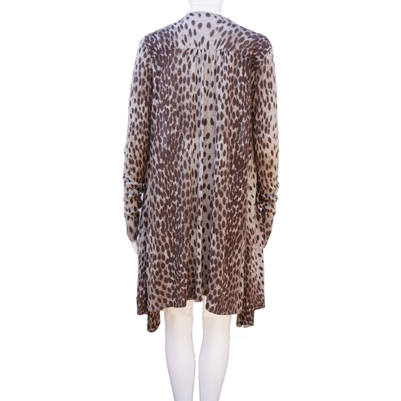 REBECCA TAYLOR ANIMAL PRINT CASHMERE BLEND - Picture 2 of 7